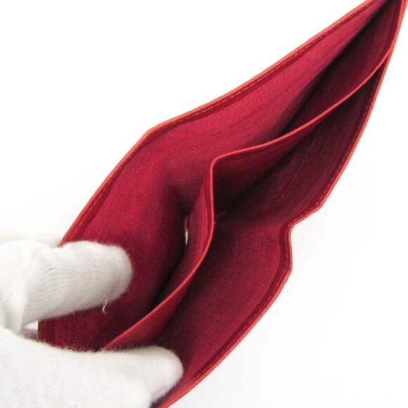 CHANEL Red Lambskin Leather Wallet - Picture 4 of 13